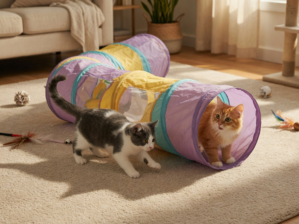 The Adventure Tunnel Cats Never Want to Leave
