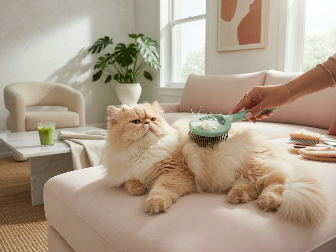 Double Head Self-Cleaning Slicker Brush for Cats & Dogs