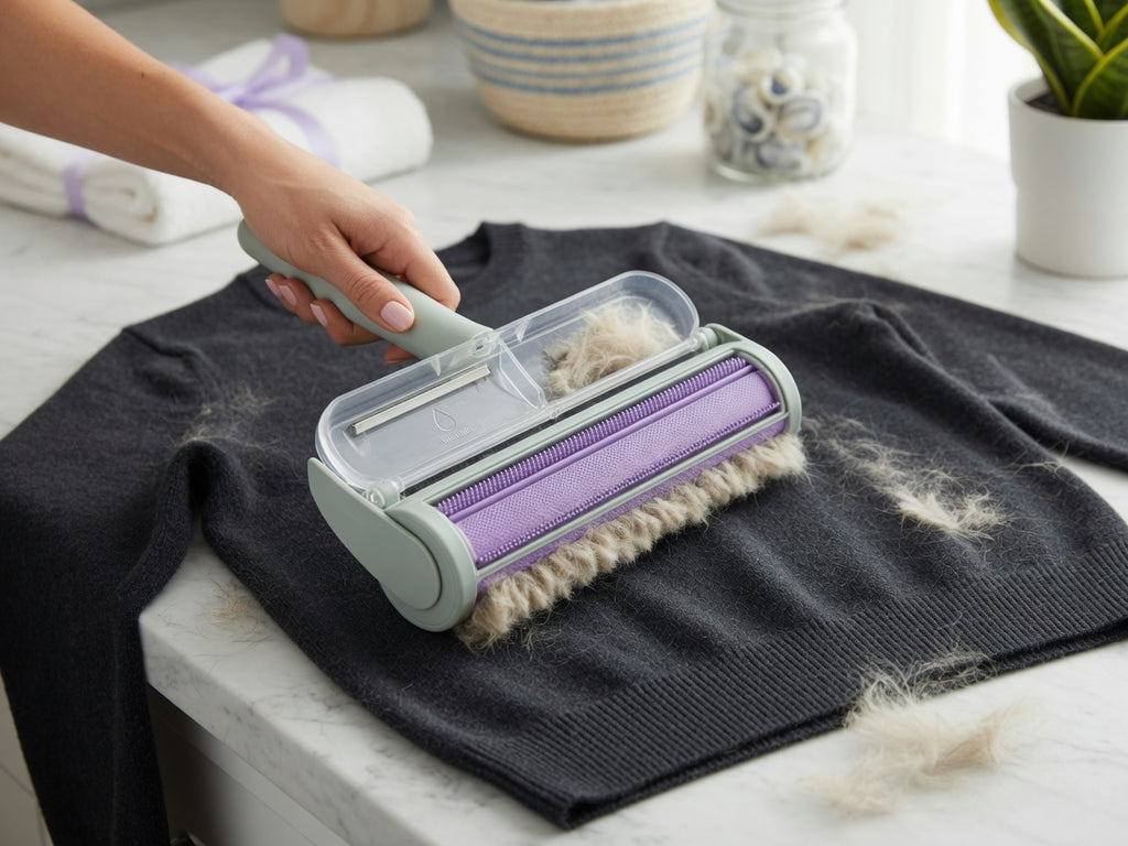 2-in-1 Self-Cleaning Pet Hair Remover & Lint Roller