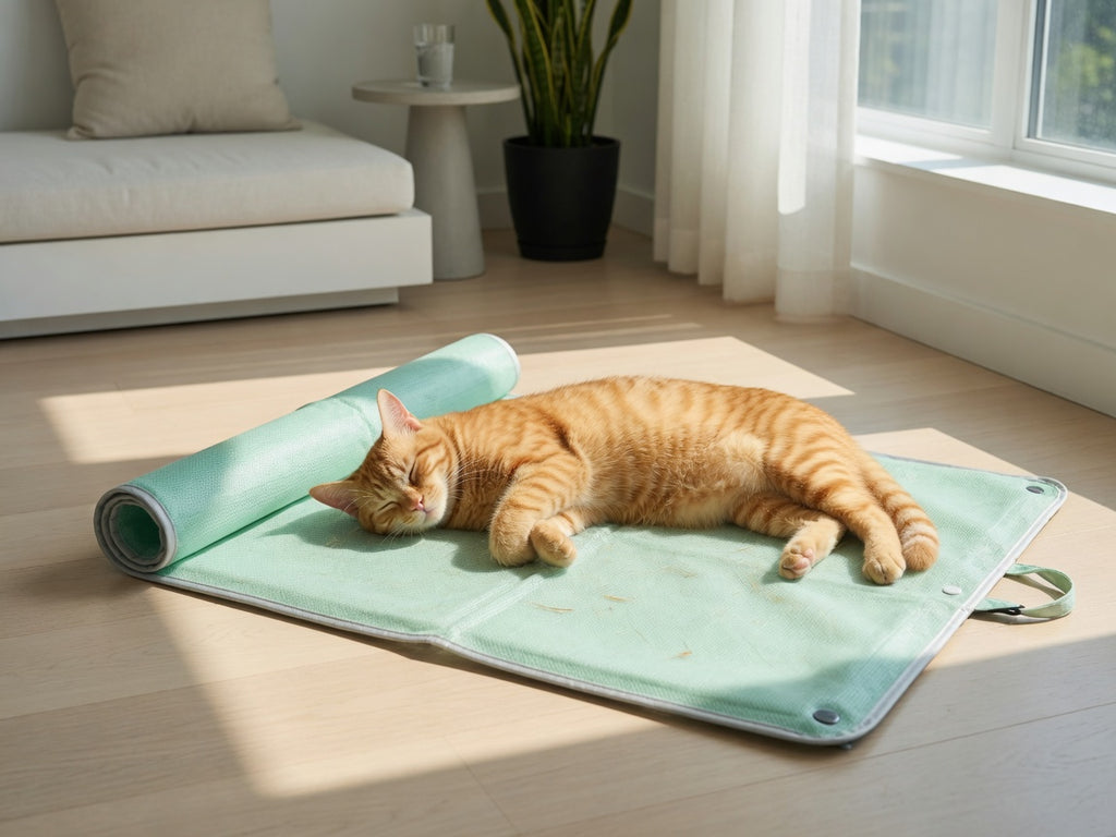 Ice Silk Cooling Mat for Dogs & Cats