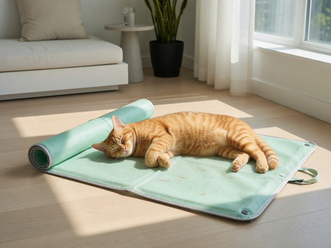 Ice Silk Cooling Mat for Dogs & Cats