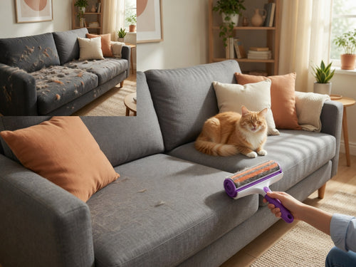 2-in-1 Self-Cleaning Pet Hair Remover & Lint Roller