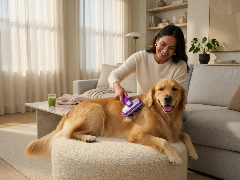 The Gentle Self-Cleaning Brush Pets Actually Enjoy